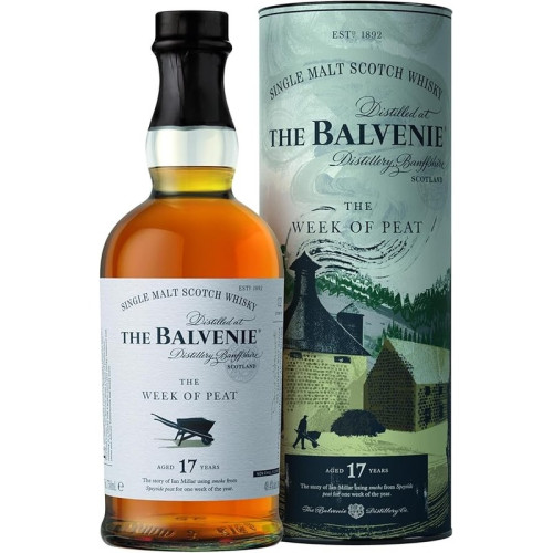 BALVENIE THE WEEK OF PEAT SINGLE MALT 17 YEAR SCOTCH WHISKY BOTTLE 1x70CL