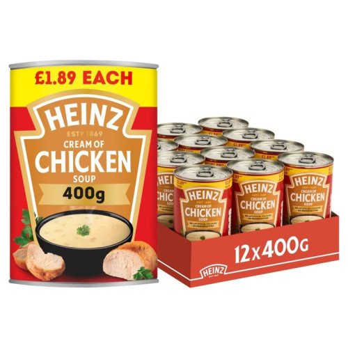 HEINZ CHICKEN SOUP 1x12x400G PMP &Acirc;&pound;1.89
