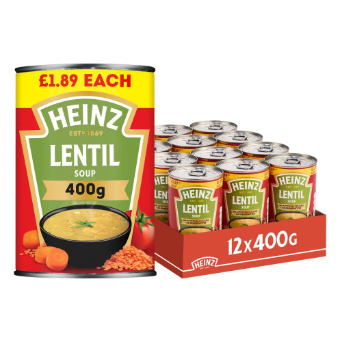 HEINZ LENTIL SOUP 1x12x400G PMP &Acirc;&pound;1.89