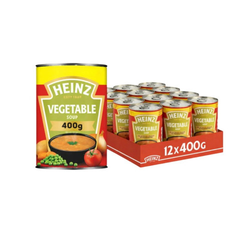HEINZ VEGETABLE SOUP 1x12x400G PMP &Acirc;&pound;1.89