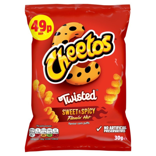 CHEETOS TWISTED CRISPS 1x30x30G PMP &Acirc;&pound;0.49