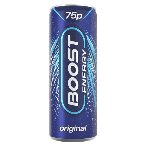 BOOST ENERGY ORIGINAL CAN 1x24x250ML PMP &Acirc;&pound;0.75