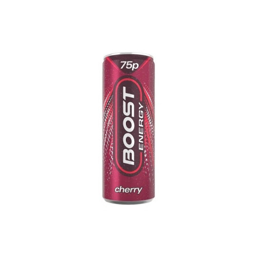 BOOST ENERGY CHERRY CAN 1x24x250ML PMP &Acirc;&pound;0.75