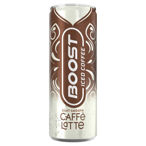 BOOST CAFFE LATTE ICED COFFEE 1x12x250ML PMP &Acirc;&pound;1.19