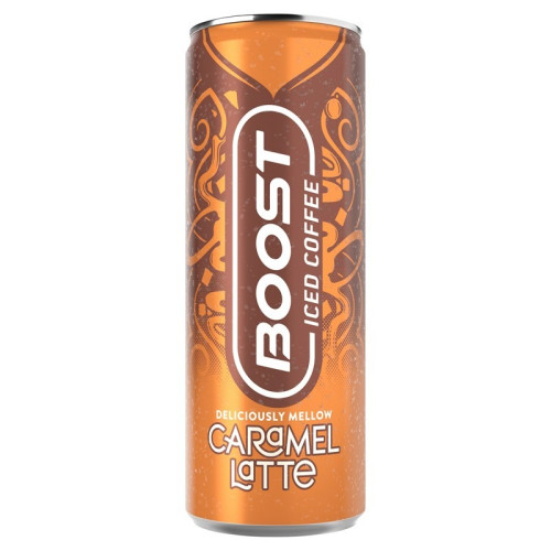 BOOST CARAMEL LATTE ICED COFFEE 1x12x250ML PMP &Acirc;&pound;1.19