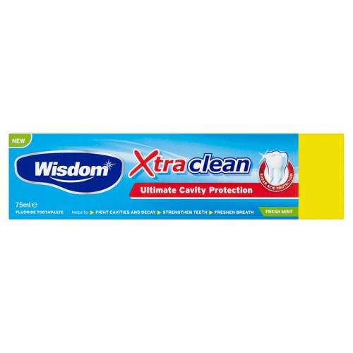 WISDOM EXTRA CLEAN TOOTHPASTE 1x12x75ML PMP &Acirc;&pound;1