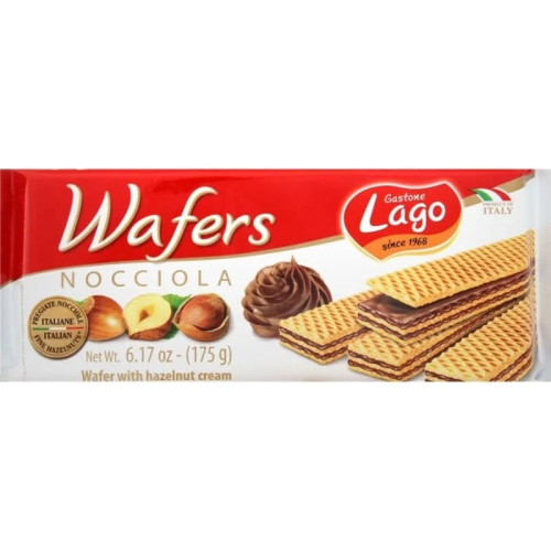 GASTONE LAGO HAZELNUT WAFERS 1x175G PMP &Acirc;&pound;1.55