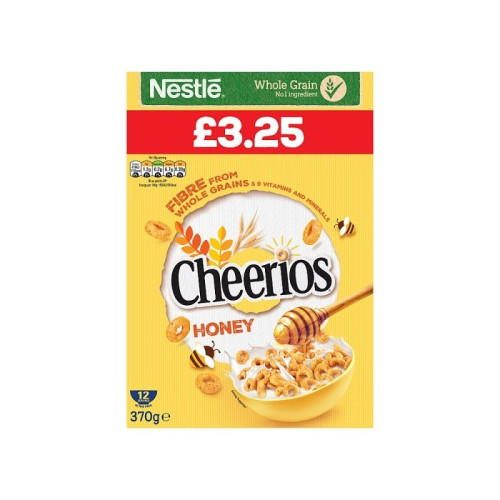 NESTLE HONEY CHEERIOS CEREAL 1x6x370G PMP &Acirc;&pound;3.25