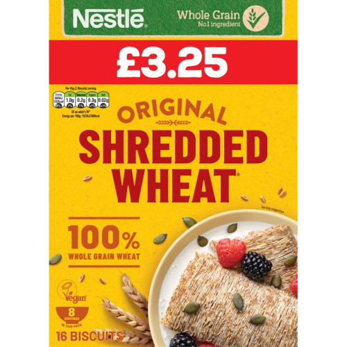 NESTLE SHREDDED WHEAT CEREAL 1x5x16s PMP &Acirc;&pound;3.25