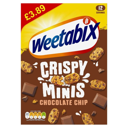 WEETABIX CRISPY MINI CHOCO CHIP CEREAL 1x5x500G PMP &Acirc;&pound;3.89