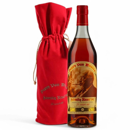 PAPPY VAN WINKLE KENTUCKY STRAIGHT BOURBON 20 YEAR WHISKEY BOTTLE 1x75CL