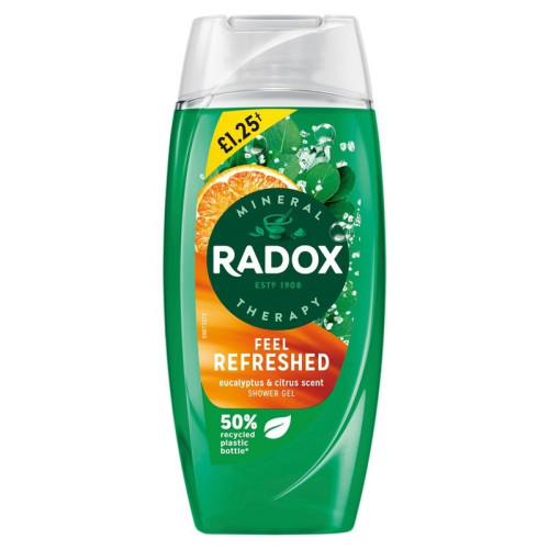 RADOX FEEL REFRESHED SHOWER GEL 1x6x225ML PMP &Acirc;&pound;1.25