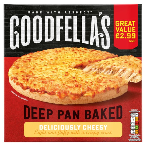 GOODFELLAS DEEP PAN BAKED CHEESE PIZZA 1x421G PMP &Acirc;&pound;2.99