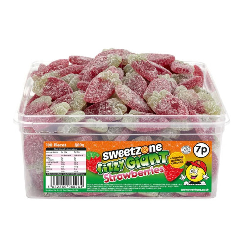 SWEETZONE GIANT FIZZY STRAWBERRY 1x100x700G PMP &Acirc;&pound;0.07
