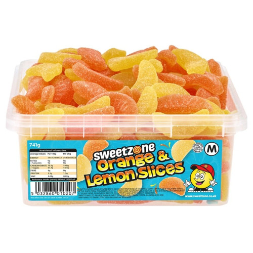 SWEETZONE ORANGE & LEMON SLICES 1x100x100s PMP &Acirc;&pound;0.07