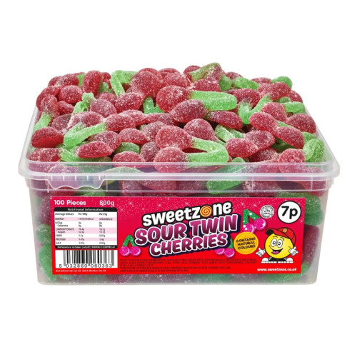 SWEETZONE SOUR TWIN CHERRIES 1x100x800G PMP &Acirc;&pound;0.07