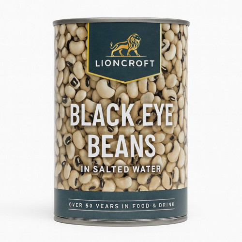 LIONCROFT BLACK EYE BEANS TIN 1x12x400G