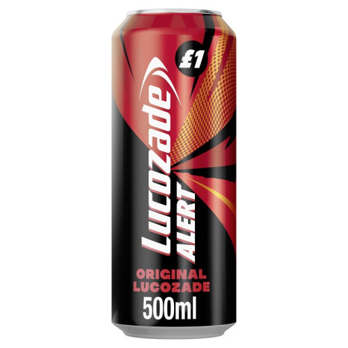 LUCOZADE ALERT ORIGINAL CAN 1x12x500ML PMP &Acirc;&pound;1