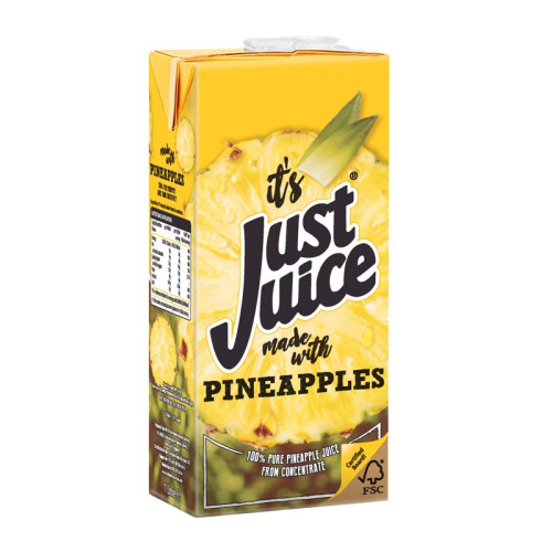JUST JUICE PINEAPPLE CARTON 1x12x1L