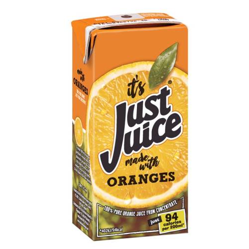 JUST JUICE ORANGE CARTON 1x24x200ML