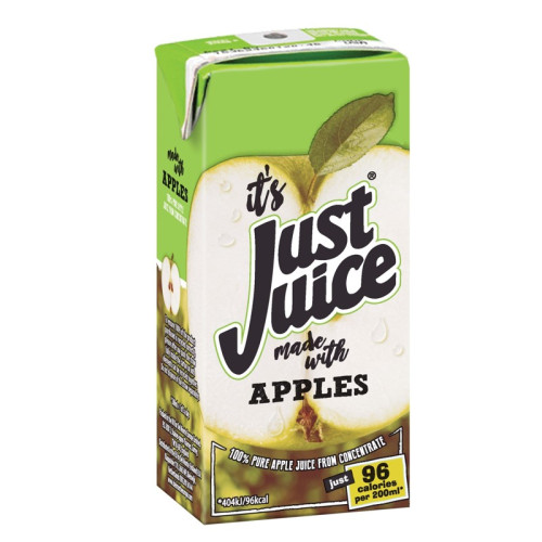JUST JUICE APPLE CARTON 1x24x200ML