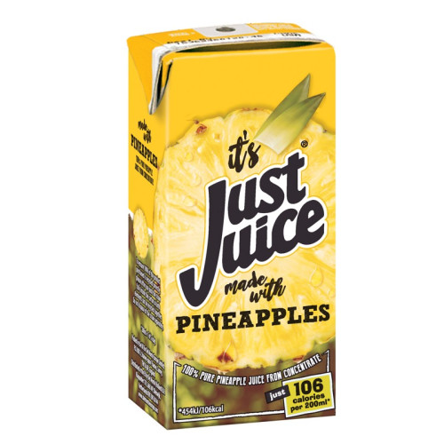 JUST JUICE PINEAPPLE CARTON 1x24x200ML