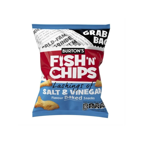 BURTONS FISH N CHIPS CRISPS 1x30x40G 69p
