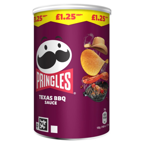 PRINGLES BARBEQUE CRISPS 1x12x70G PMP &Acirc;&pound;1.25