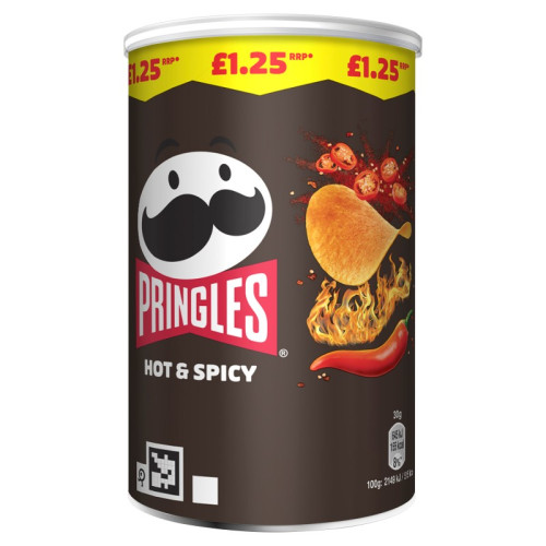 PRINGLES HOT & SPICY CRISPS 1x12x70G PMP &Acirc;&pound;1.25