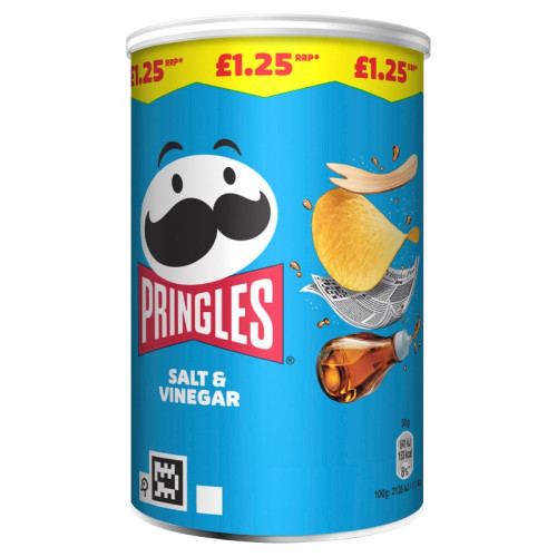 PRINGLES SALT & VINEGAR CRISPS 1x12x70G PMP &Acirc;&pound;1.25