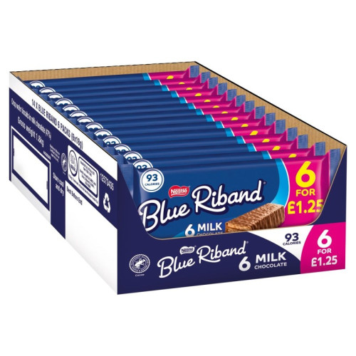 BLUE RIBAND CHOCOLATE 6 PACK 1x14x18G PMP &Acirc;&pound;1.25