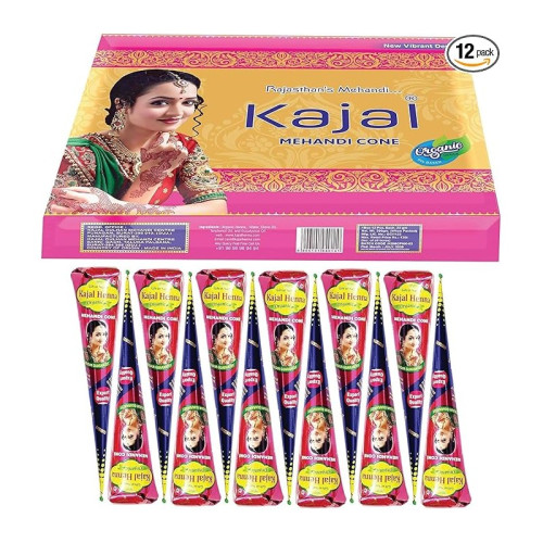KAJAL ORGANIC HENNA CONE 1x12xSGL