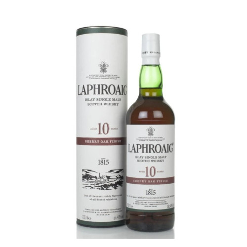 LAPHROAIG SHERRY CASK 10 YEAR SCOTCH WHISKY BOTTLE 1x70CL