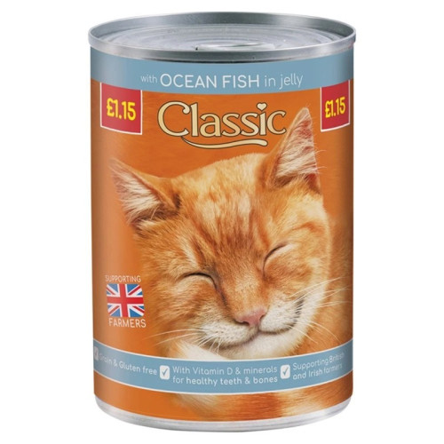 CLASSIC OCEAN FISH CAT FOOD 1x12x400G PMP &Acirc;&pound;1.15