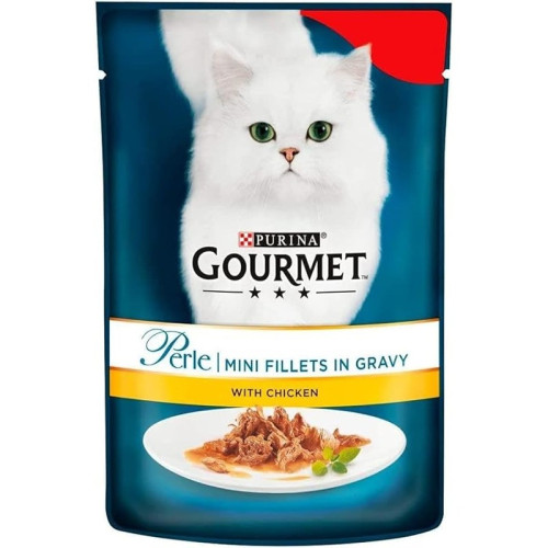 GOURMET PERLE CHICKEN CAT FOOD 1x26x85G PMP &Acirc;&pound;1.29