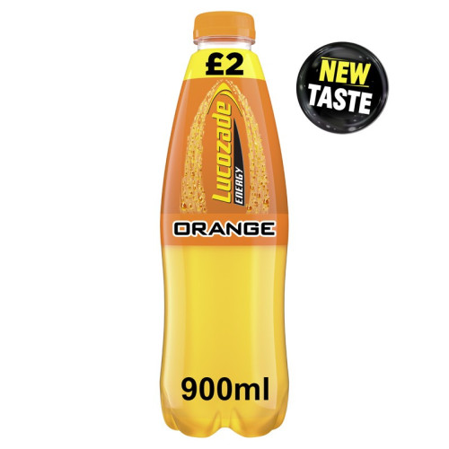 LUCOZADE ENERGY ORANGE BOTTLE 1x12x900ML PMP &Acirc;&pound;2