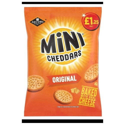 MCVITIES MINI CHEDDARS ORIGINAL CRISPS 1x15x90G PMP &Acirc;&pound;1.25