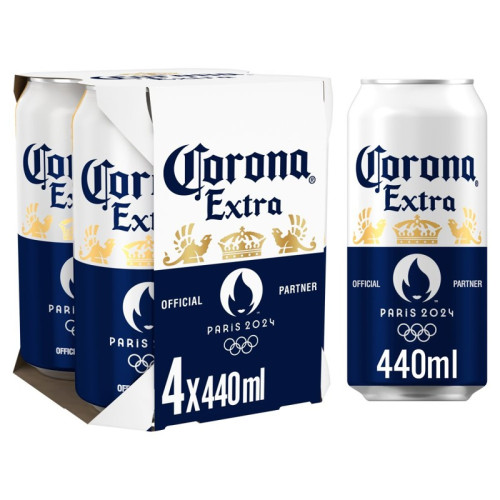 CORONA EXTRA LAGER 4 PACK CAN 1x6x440ML