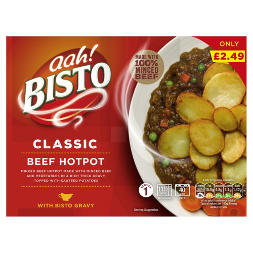 BISTO CLASSIC BEEF HOT POT 1x375G PMP &Acirc;&pound;2.49