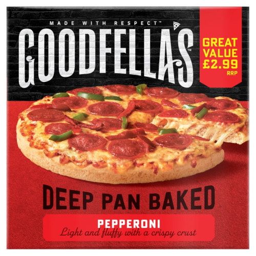 GOODFELLAS DEEP PAN BAKED PEPPERONI PIZZA 1x421G PMP &Acirc;&pound;2.99