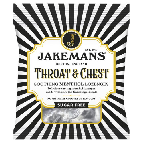 JAKEMAN THROAT CHEST SUGAR FREE BAGS 1x12x50G