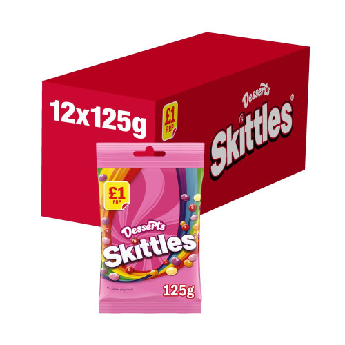 SKITTLES DESSERTS SWEETS 12x12x125G PMP &Acirc;&pound;1