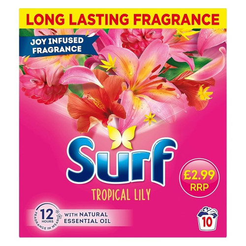 SURF TROPICAL WASHING POWDER 10 WASHES 1x7x500G PMP &Acirc;&pound;2.99