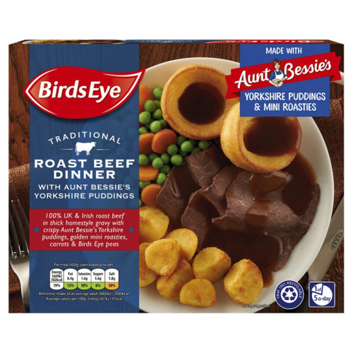 BIRDS EYE TRADITIONAL ROAST BEEF DINNER 1x400G