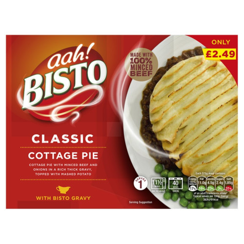 BISTO CLASSIC COTTAGE PIE 1x375G PMP &Acirc;&pound;2.49