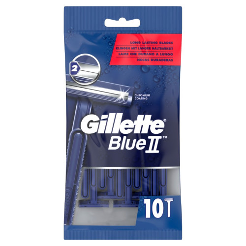 GILLETTE BLUE ii MEN DISPOSABLE RAZORS 1x4x10s