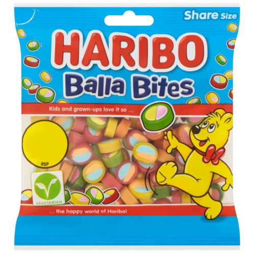 HARIBO BALLA BITES 1x12x140G PMP &Acirc;&pound;1.25