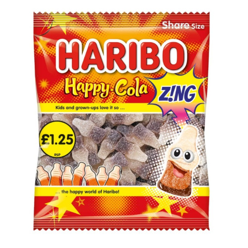 HARIBO HAPPY COLA SWEETS 1x12x140G PMP &Acirc;&pound;1.25