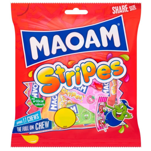 HARIBO MAOAM STRIPES SWEETS 1x14x140G PMP &Acirc;&pound;1.25