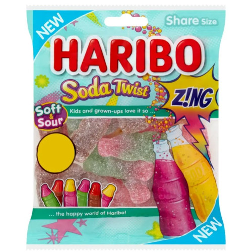 HARIBO SODA TWIST ZING 1x12x160G PMP &Acirc;&pound;1.25